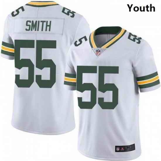 Youth Nike Green Bay Packers 55 Za'Darius Smith White Vapor Limited Jersey